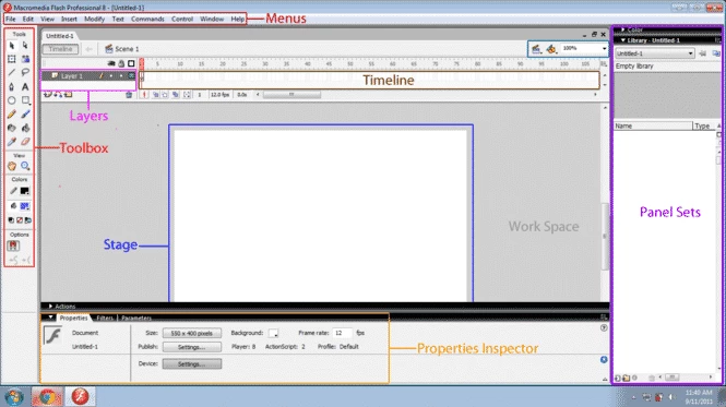 Macromedia Flash 8 — screenshot 1